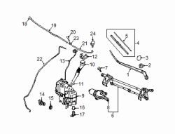 Mazda 3 Front Upper Windshield Washer Hose | Mazda OEM Part Number D10B-67-502