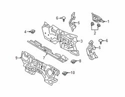 Mazda 3 Front Lower Engine Compartment Insulation | Mazda OEM Part Number BCJH-68-612