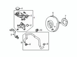 Mazda 3  Power Brake Booster Vacuum Hose Clamp | Mazda OEM Part Number S2V3-43-644