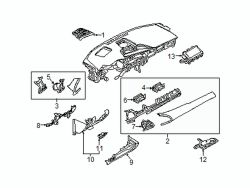 Mazda 3 Left Instrument Panel Molding | Mazda OEM Part Number BDGG-55-130C-39