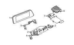 Mazda 3 Left Radio Bracket | Mazda OEM Part Number BDTS-66-9B1