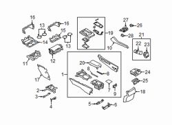 Mazda 3 Front Console Panel | Mazda OEM Part Number BDGG-64-449