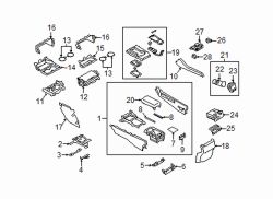 Mazda 3 Center Console Panel | Mazda OEM Part Number BEMF-64-340F
