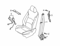 Mazda 3  Seat Belt Lap and Shoulder Belt Screw | Mazda OEM Part Number 9947-90-616