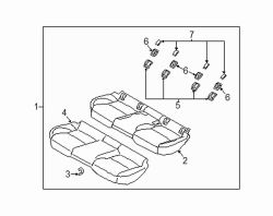 Mazda 3 Rear Seat Cushion Foam | Mazda OEM Part Number BDGF-57-200J-02
