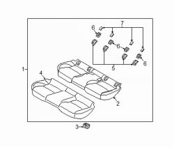 Mazda 3 Rear Child Restraint Anchor Plate | Mazda OEM Part Number BDGF-88-575A