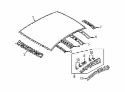 Mazda 3 Rear Roof Header Panel | Mazda OEM Part Number BDTS-70-700