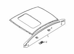 Mazda 3 Rear Left Roof Molding Cap | Mazda OEM Part Number BCJH-50-9L2