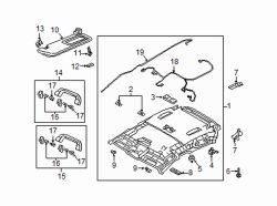 Mazda 3 Sun Visor Screw | Mazda OEM Part Number 9987-20-520