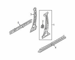 Mazda 3 Front Door Lock Striker Plate | Mazda OEM Part Number GS1D-58-361A