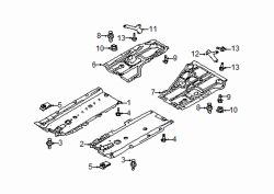 Mazda 3 Rear Floor Pan Splash Shield Bolt | Mazda OEM Part Number 9YA4-2A-611