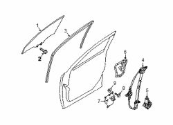 Mazda 3 Rear Left Door Glass | Mazda OEM Part Number BCJH-73-510A