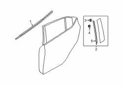 Mazda 3 Rear Left Door Applique | Mazda OEM Part Number BCKC-50-M40D