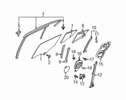 Mazda 3  Door Window Channel Clip | Mazda OEM Part Number BDTT-58-6B1