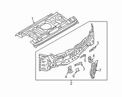 Mazda 3 Outer Rear Body Reinforcement Plate | Mazda OEM Part Number KB7W-70-752