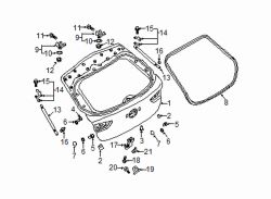 Mazda 3  Liftgate Hinge Bolt | Mazda OEM Part Number 9YA0-20-61A