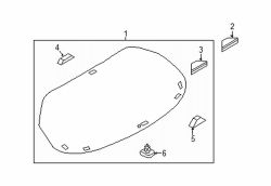 Mazda 3 Rear Outer Back Glass Clip | Mazda OEM Part Number BHN9-50-896