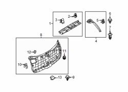 Mazda 3 Center Liftgate Trim Panel Clip | Mazda OEM Part Number GJ21-68-885B-02