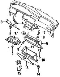 Mazda 626 Right Hinge | Mazda OEM Part Number GA7B-64-071B
