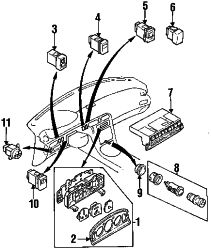 Mazda 626  Temp control | Mazda OEM Part Number GA2P-61-190