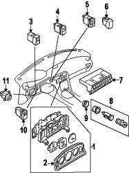 Mazda 626  Switch | Mazda OEM Part Number GA2A-66-4B0B