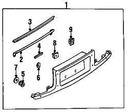 Mazda 626  Panel assy grommet | Mazda OEM Part Number F044-51-912