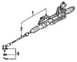 Mazda 626 Left Outer tie rod | Mazda OEM Part Number 8AG4-32-280