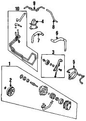 Mazda 626  Idler pulley | Mazda OEM Part Number K806-15-930D
