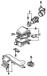 Mazda 626  Air cleaner assy mount bracket | Mazda OEM Part Number KL01-20-210