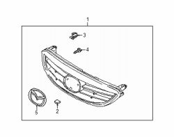Mazda 626  Grille assy screw | Mazda OEM Part Number 9CR6-00-416B