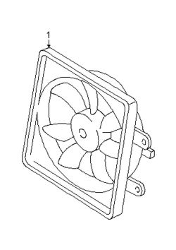 Mazda 626  Fan assy | Mazda OEM Part Number FSD7-15-025B