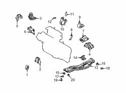 Mazda 626  Engine c'member | Mazda OEM Part Number GD7A-39-800