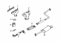 Mazda 626  Front pipe | Mazda OEM Part Number FS71-40-500B