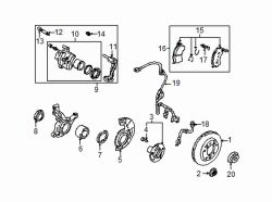 Mazda 626 Left Bearing | Mazda OEM Part Number GA2A-33-047D-MV
