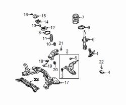 Mazda 626 Left Upper mount nut | Mazda OEM Part Number J001-34-034A