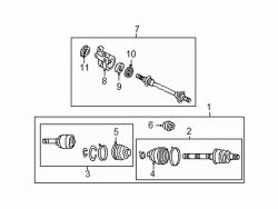 Mazda 626 Left Outer boot | Mazda OEM Part Number G567-22-530
