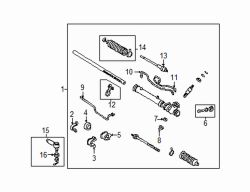 Mazda 626 Left Inner tie rod | Mazda OEM Part Number GA2A-32-240A