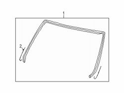 Mazda 626  Reveal molding | Mazda OEM Part Number GD7A-50-6AXF
