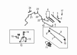 Mazda 626 Left Washer nozzle | Mazda OEM Part Number GD7A-67-510C