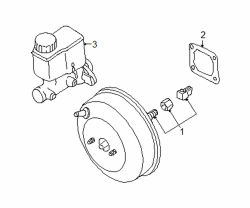 Mazda 626 Left Power booster gasket | Mazda OEM Part Number H001-43-443