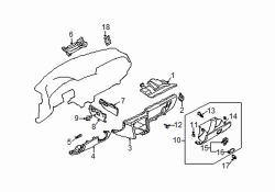 Mazda 626 Right Glove box assy cushion | Mazda OEM Part Number GD7A-64-046