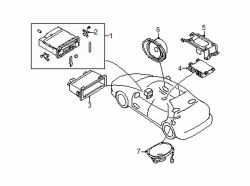 Mazda 626  Amplifier bracket | Mazda OEM Part Number 0000-81-6628