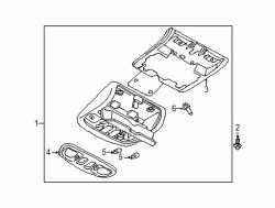 Mazda 626  Overhead console | Mazda OEM Part Number GG2B-69-970B-80