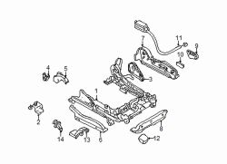 Mazda 626 Right Track end cover | Mazda OEM Part Number GA2A-57-053-90