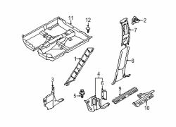Mazda 626 Left Wndshld plr trim retainer clip | Mazda OEM Part Number GJ12-68-865
