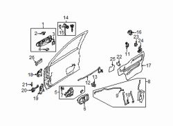 Mazda 626 Right Hinge | Mazda OEM Part Number GD7A-58-210