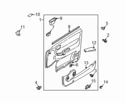 Mazda 626 Right Door trim panel fastener | Mazda OEM Part Number GA2K-68-AB1