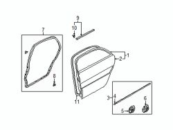 Mazda 626 Right Door shell | Mazda OEM Part Number GD7A-72-020G