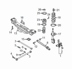 Mazda 626 Right Knuckle | Mazda OEM Part Number GA2E-26-1A0A