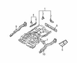 Mazda 626  Spare bracket | Mazda OEM Part Number 8531-53-790